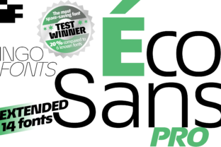 Éco Sans Pro Extended: A Bold Typeface for Social Campaigns